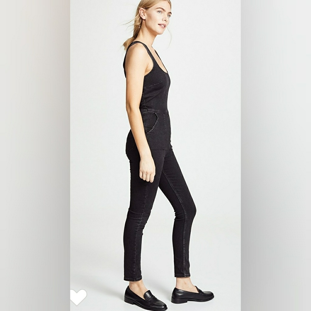 free people scarlet sleeveless denim jumpsuit - Picture 5 of 8